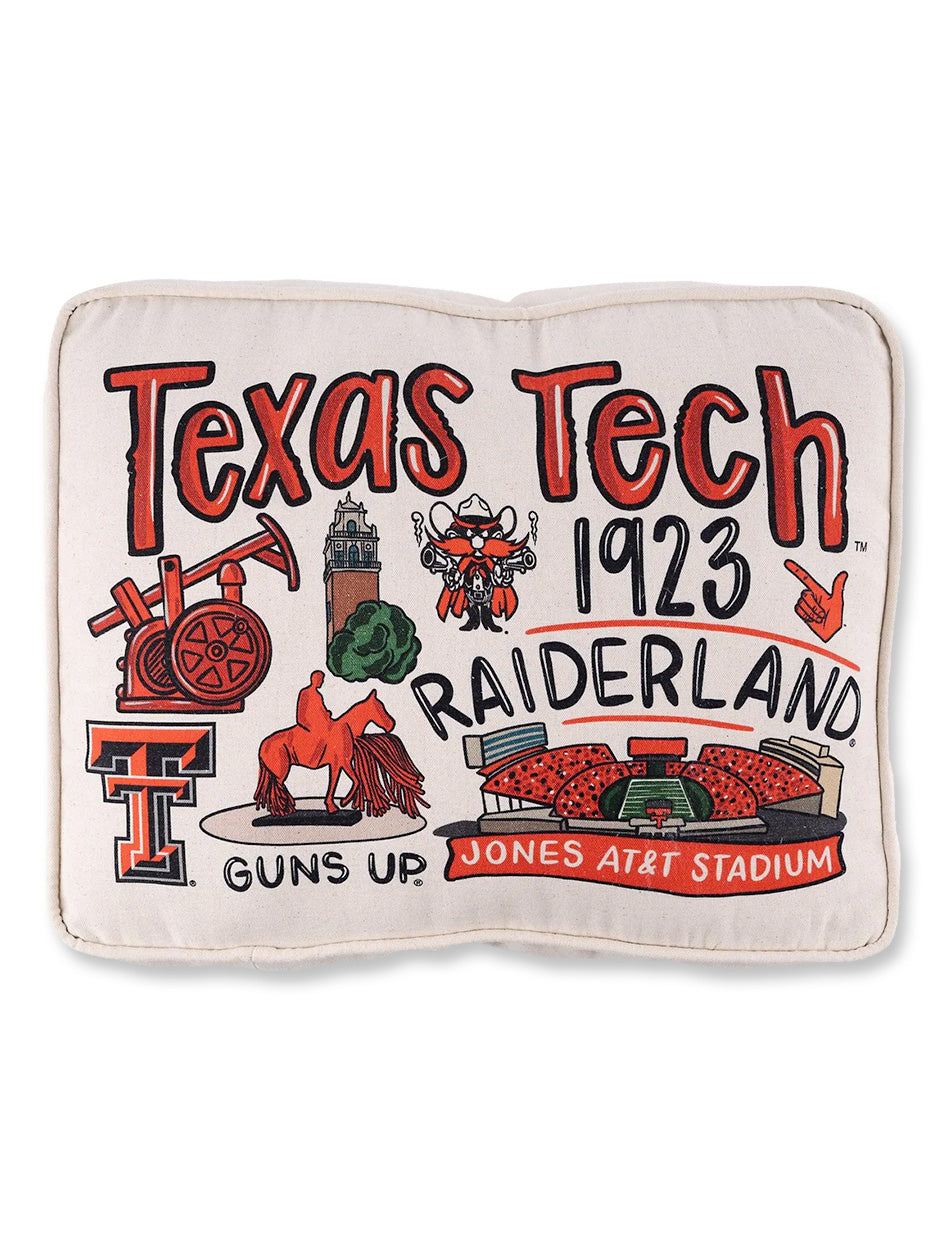 Texas Tech "Icon" 19in x 15 in Pillow