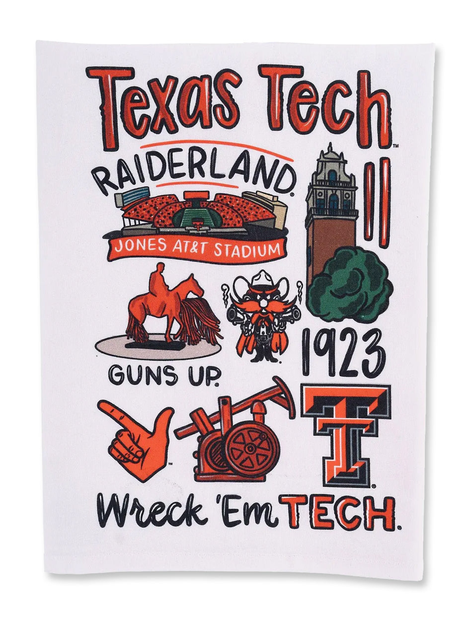 Texas Tech "Icon" Tea Towel