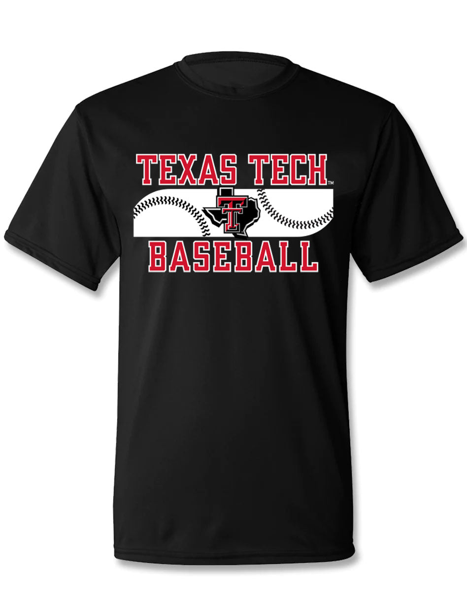 Texas Tech "Inspo" Baseball Athletic Fabric T-Shirt