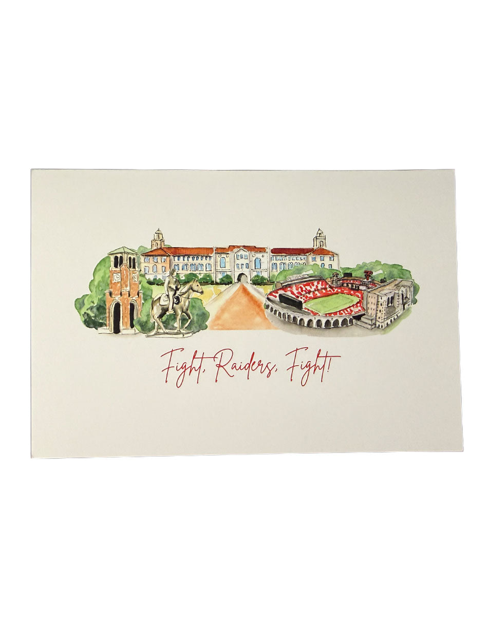 Texas Tech "Landmark" Postcard