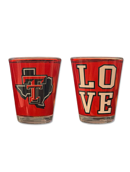 Texas Tech "Love Collection" Shot Glass