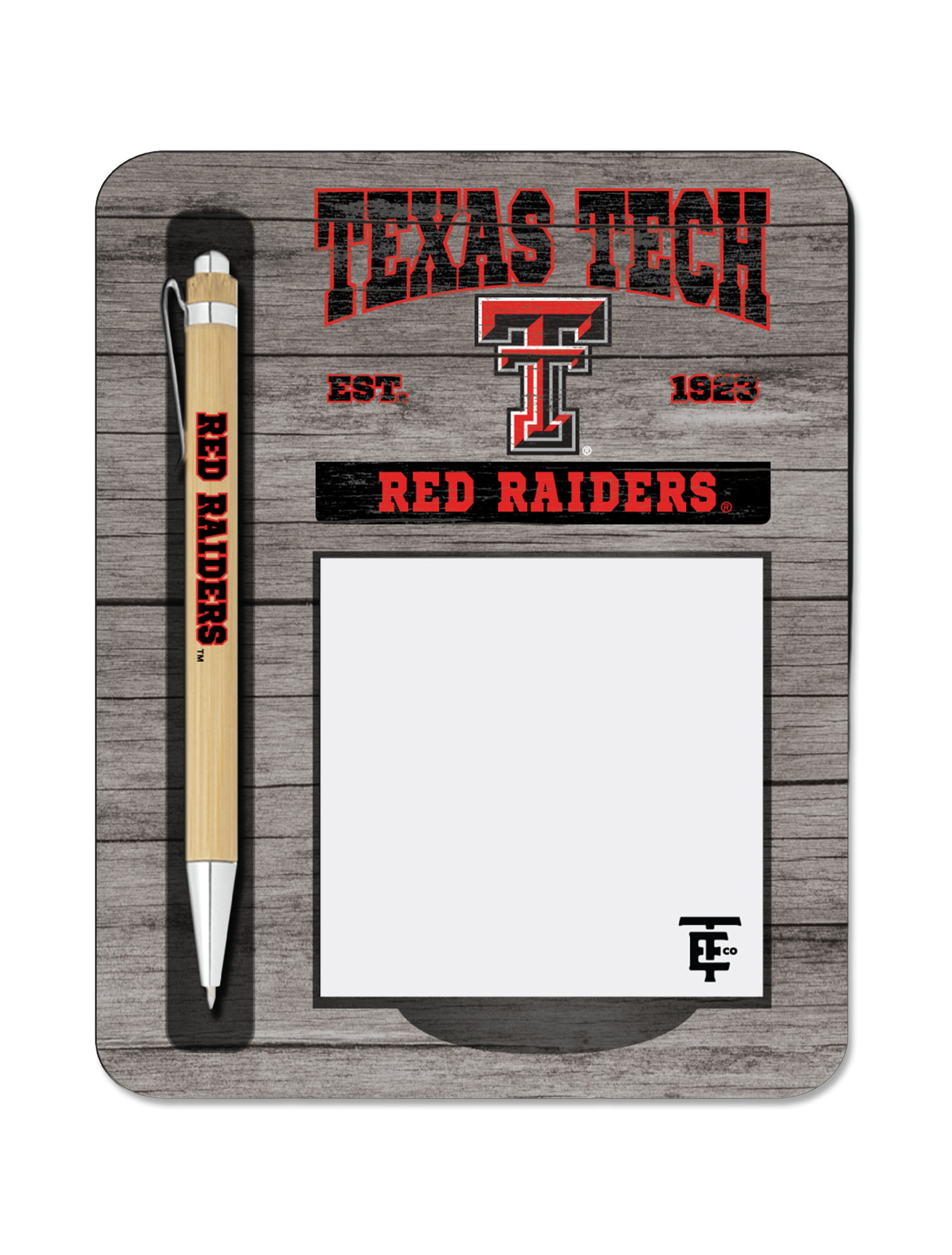 Texas Tech Notepad holder with pen