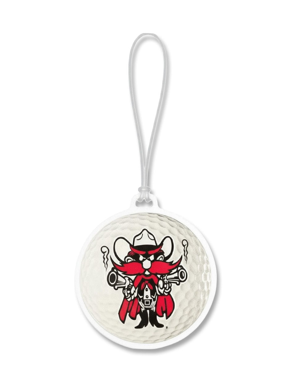 Texas Tech "Raider Red" Golf Acrylic Bag Tag