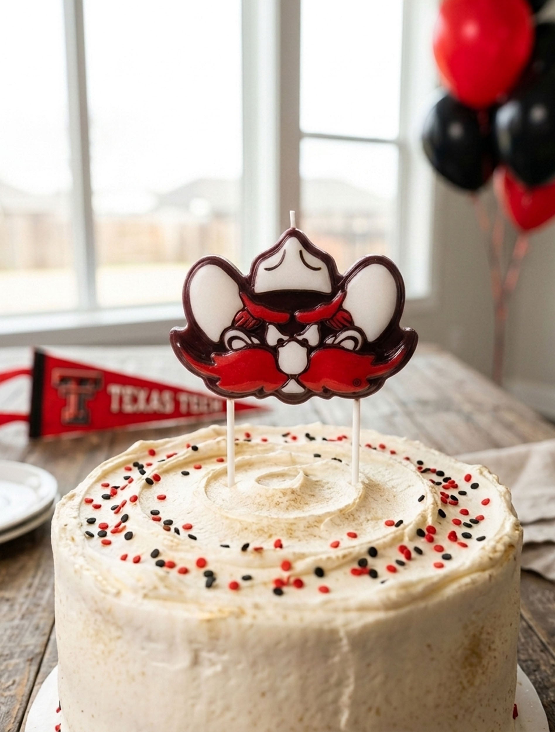 Texas Tech Raider Red Party Candle