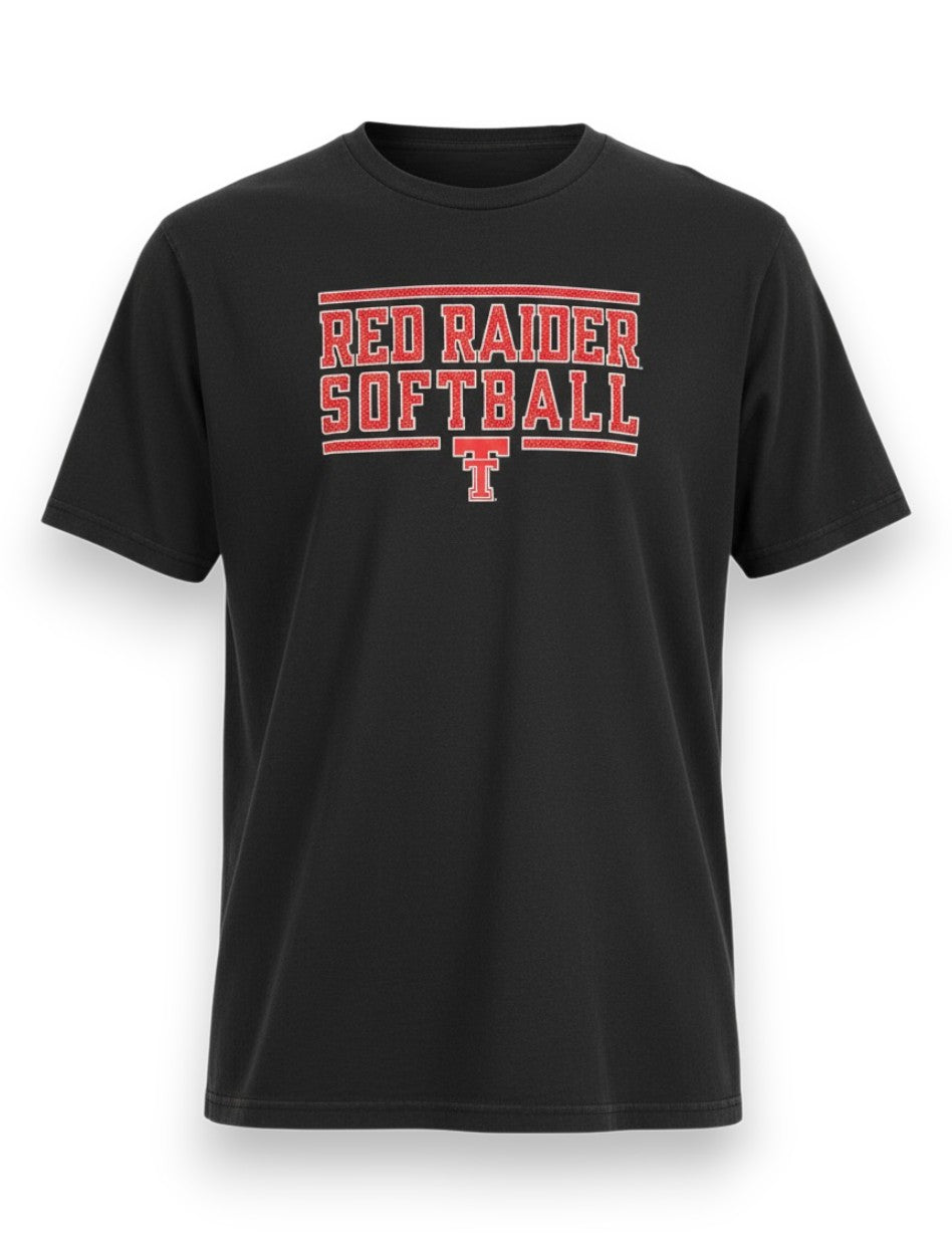 Texas Tech "Softball Jersey Stack" Short Sleeve T-Shirt