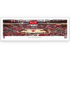 Texas Tech "Striped Out Basketball Game" Panoramic Poster