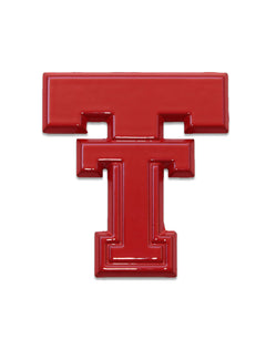 Texas Tech “Throwback Double T” Red Powder Coated Car Emblem