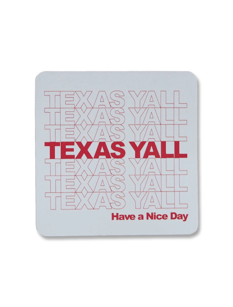 Texas Y'all Sticker