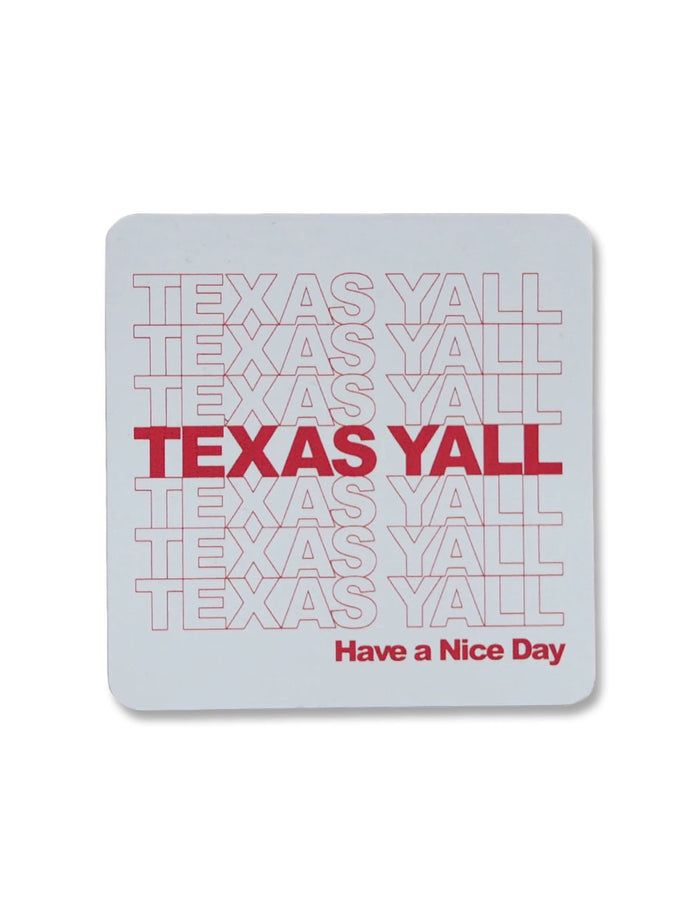 Texas Y'all Sticker