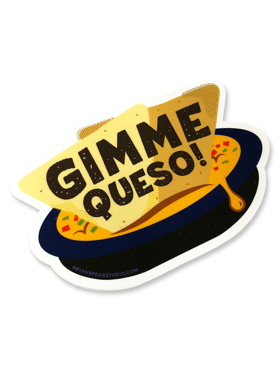 Texas Tech GIFTS
Texas Tech Decals, Magnets & Stickers
Student EssentialsFun and bold “Gimme Queso” design with a Texas twist

Printed on waterproof, weather-resistant vinyl for long-lasting use

Ideal for both indoor and outdoor applications

Easy peel-and-stick backing; leaves no sticky residue

Perfect for laptops, coolers, car bumpers, water bottles, phone cases, and more

Makes a great gift for Texans, foodies, and sticker lovers

Designed with pride in Texas