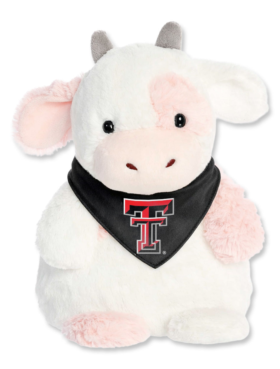 Texas Tech 12.5in "Serene Strawberry Cow" Microwaveable Weighted Huggle Pals