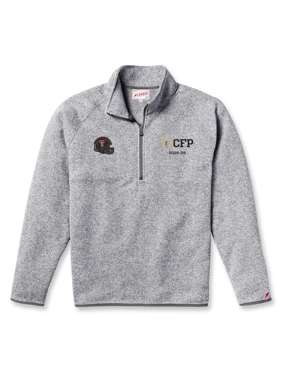 Texas Tech 2025 CFP - 1/4 Zip - Rally Mode - Grey