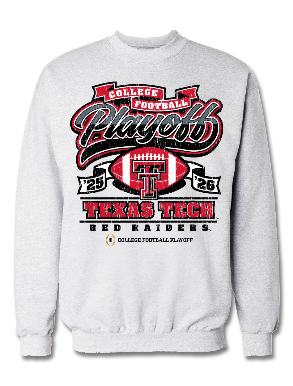 Texas Tech 2025 CFP - Crew - Huddle Hard - ASH β Red Raider Outfitter