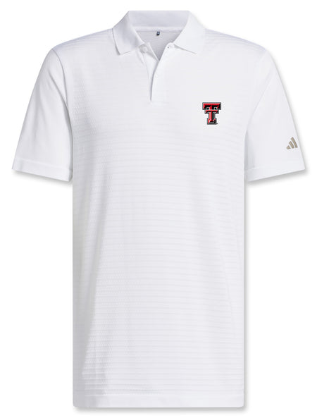 Texas Tech Adidas Golf "Birdie" Tour Stripe Polo