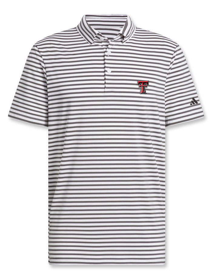 Texas Tech Adidas Golf "Bogey" Ultimate Stripe Polo