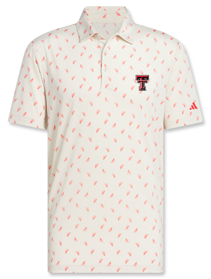 Texas Tech Adidas Golf "Eagle" Print Mesh Polo