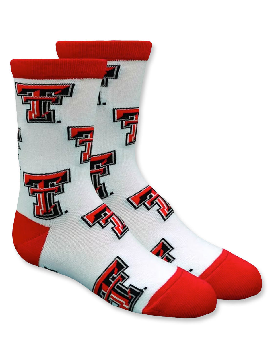 Texas Tech All Over Double T CHILD Socks