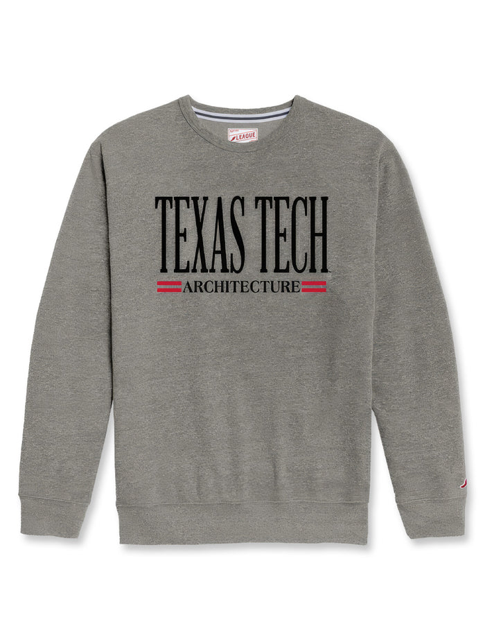 Texas Tech Architecture Tri-Blend Crewneck Sweatshirt