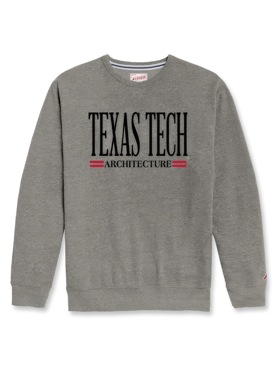 Texas Tech Architecture Tri-Blend Crewneck Sweatshirt