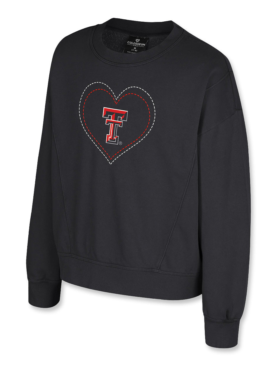 **Texas Tech Arena "For Serious" Youth Dolman Fleece Pullover
