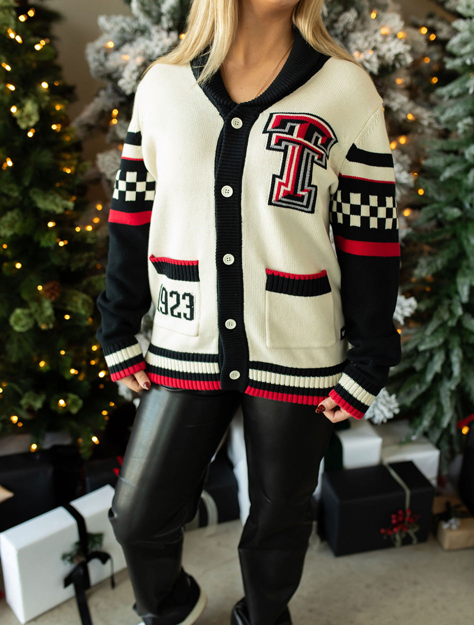 Texas Tech Arena Jacquard Cardigan