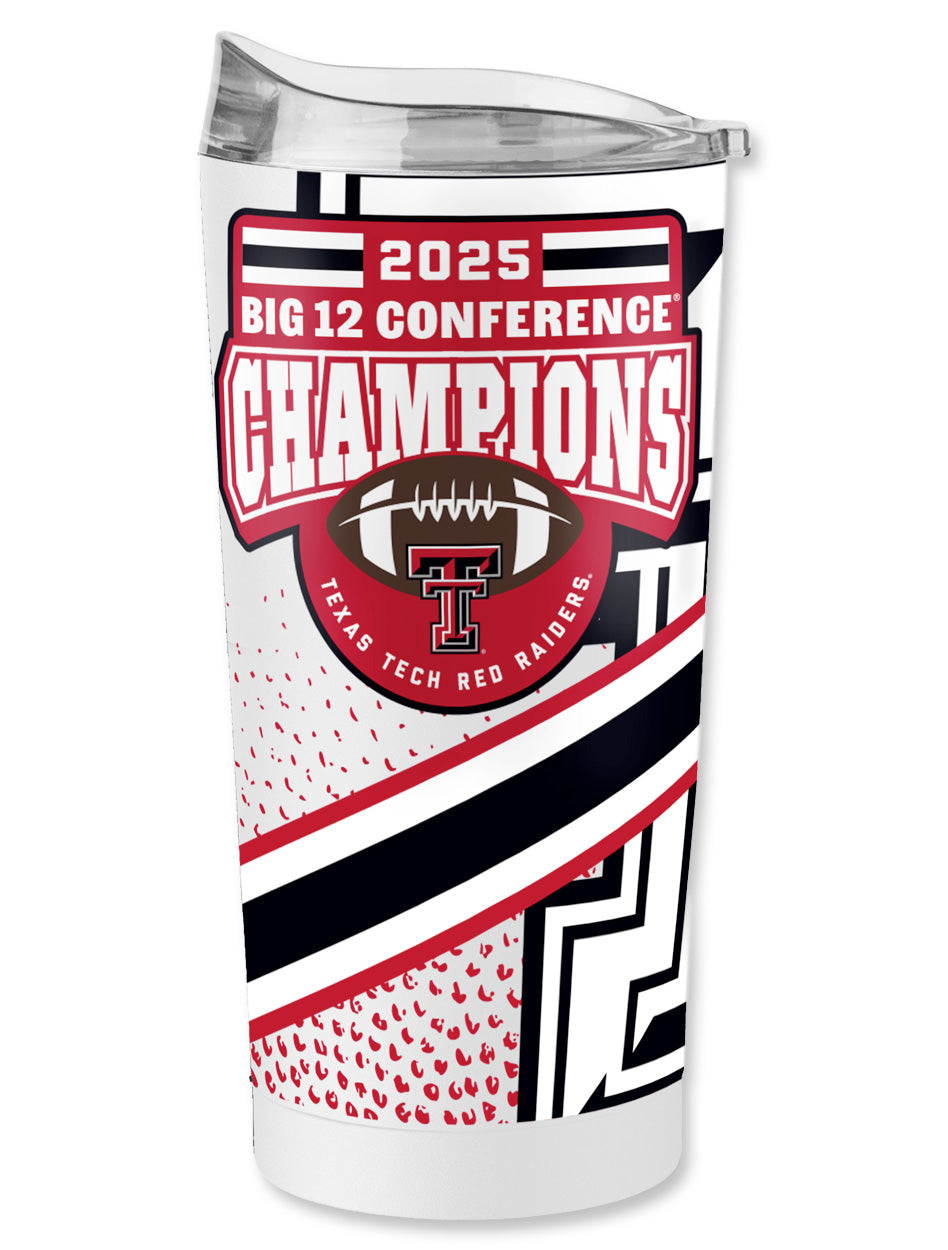 Texas Tech Big 12 CHAMPS 20 oz Powder Coated Tumbler