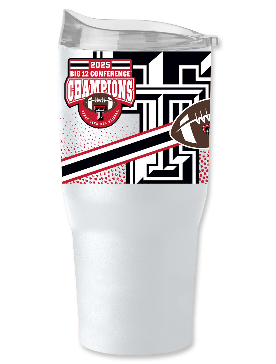 Texas Tech Big 12 CHAMPS 30 oz Powder Coated Tumbler