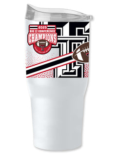 Texas Tech Big 12 CHAMPS 30 oz Powder Coated Tumbler