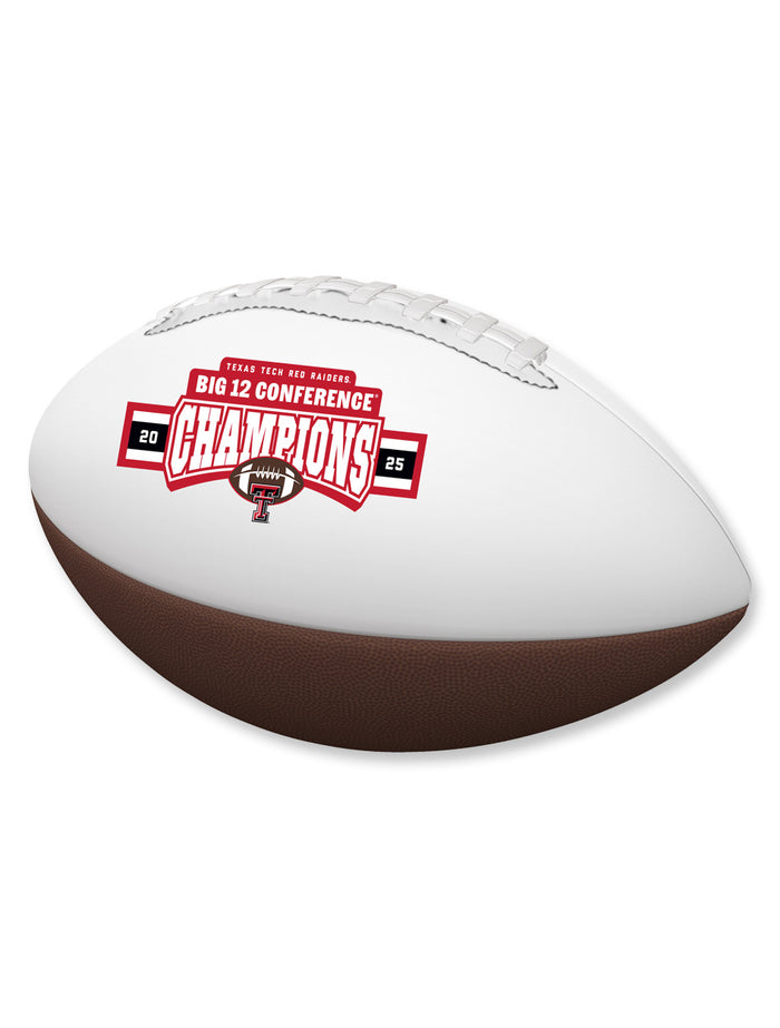 Texas Tech Big 12 CHAMPS Autograph Football