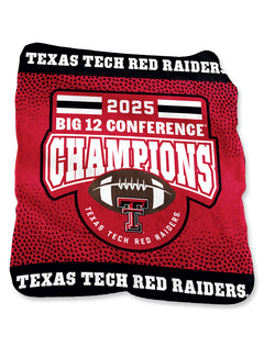 Texas Tech Big 12 CHAMPS Silk Touch Throw