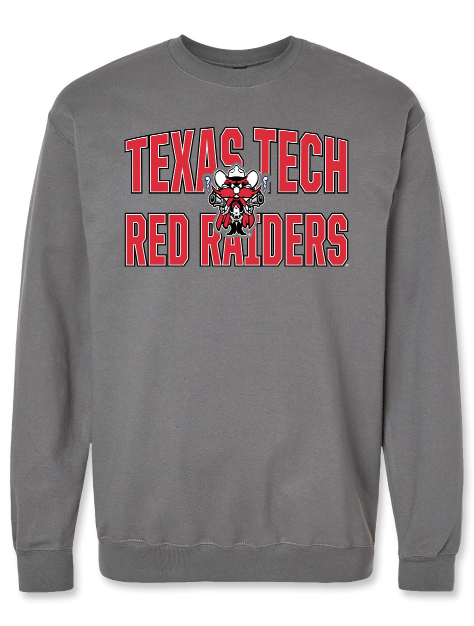 Texas Tech "Bookstore Bridge" Crew Sweatshirt