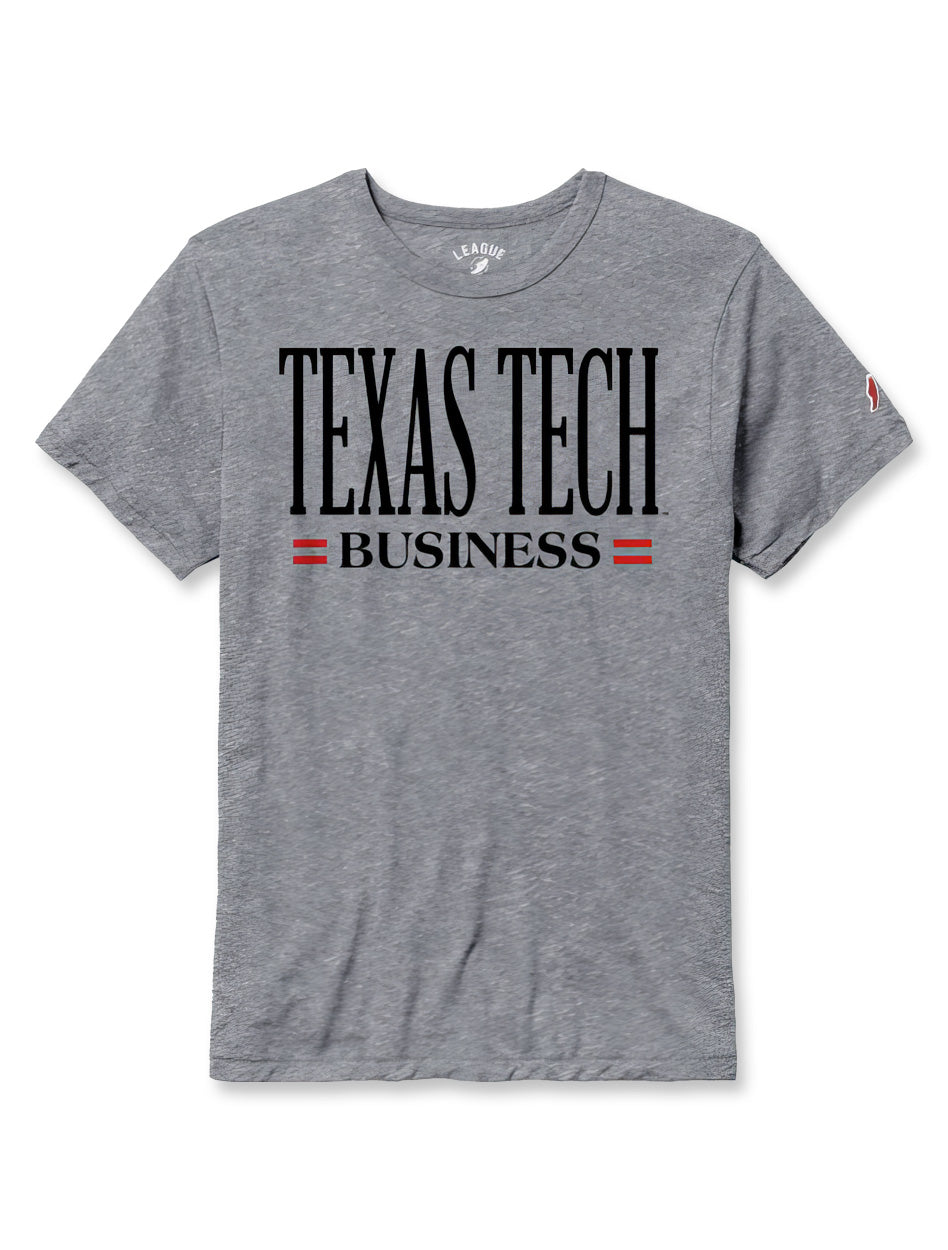 Texas Tech "Business" Short Sleeve Tri-Blend T- Shirt