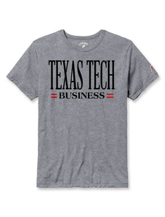 Texas Tech "Business" Short Sleeve Tri-Blend T- Shirt