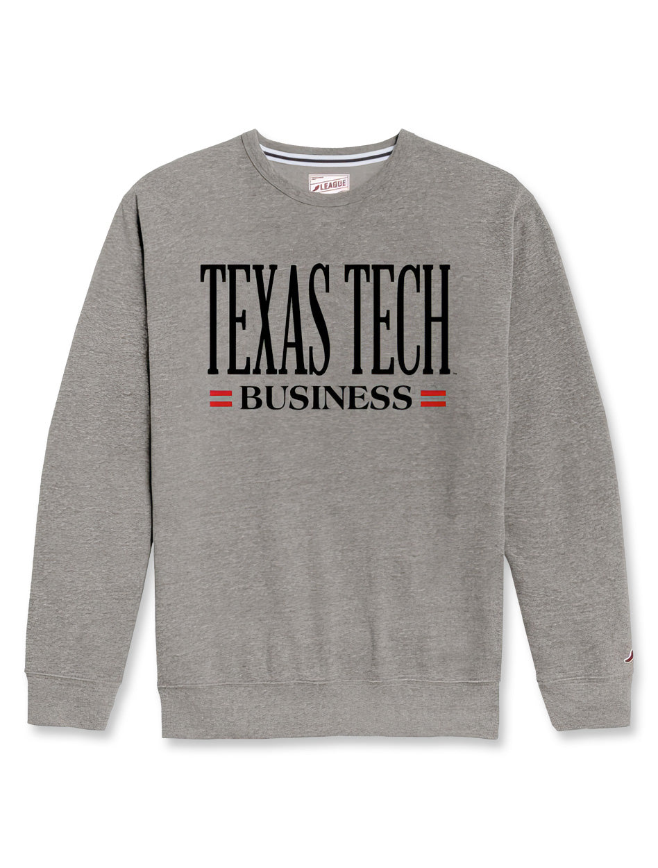 Texas Tech Business Tri-Blend Crewneck Sweatshirt