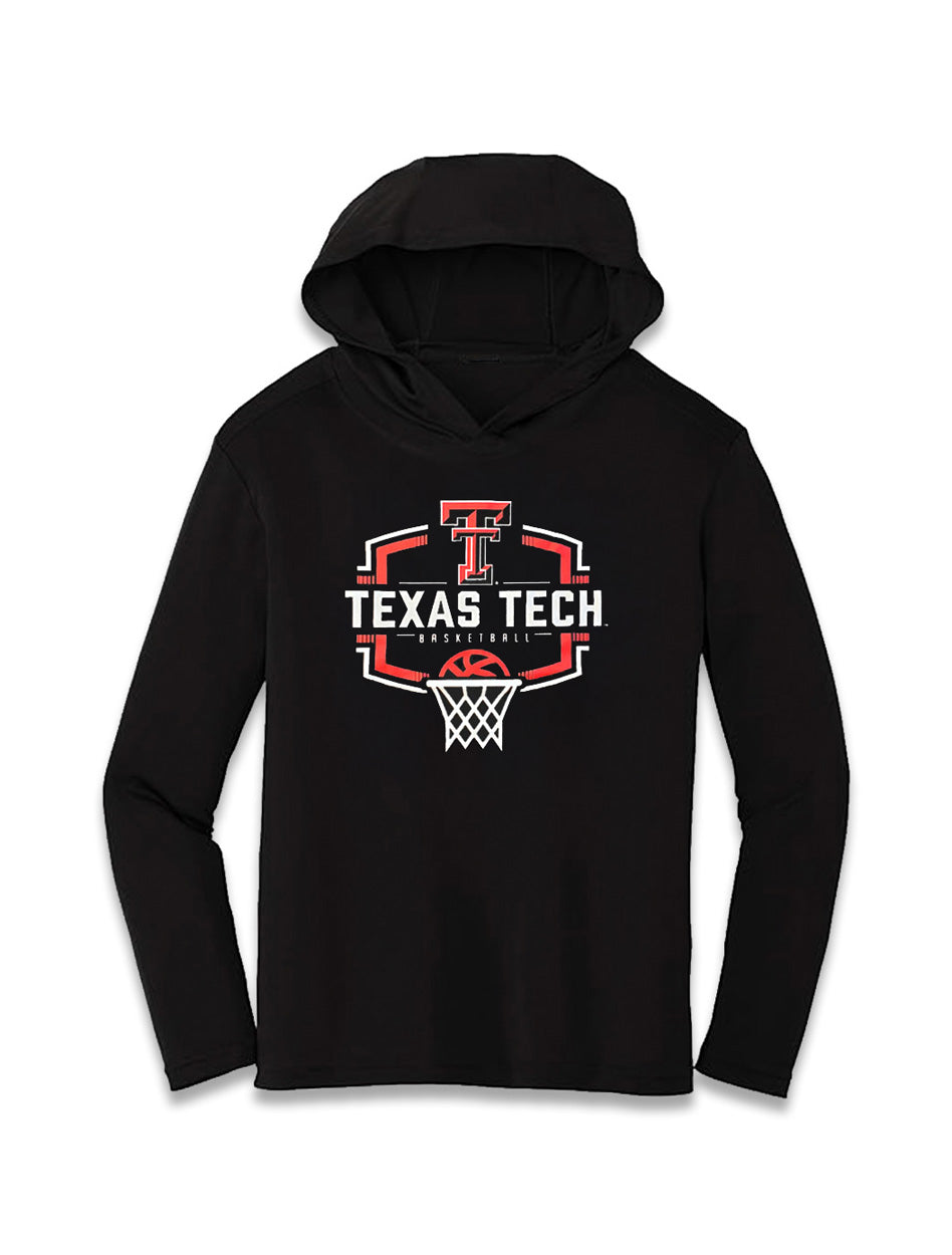 Texas Tech "Buzzer Beater" YOUTH Athletic Fabric Hooded Long Sleeve