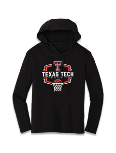 Texas Tech "Buzzer Beater" YOUTH Athletic Fabric Hooded Long Sleeve