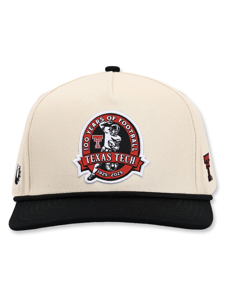 Texas Tech Dark Horse "100 Year Football" Rope Snapback Cap
