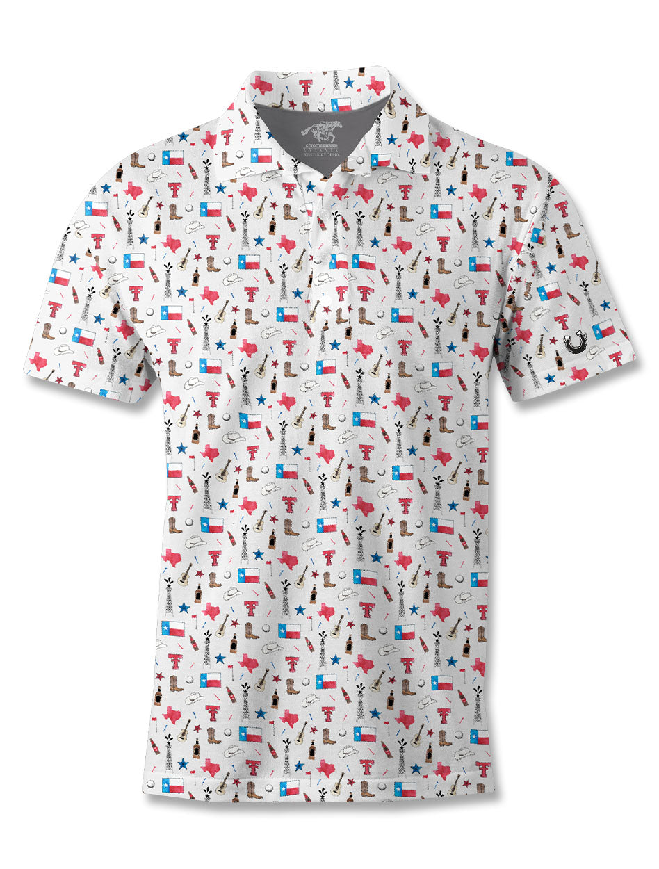 Texas Tech Men's Clothing
Texas Tech Men's Polos
Texas Tech New Products
Texas Tech Patterned Polo Shirts
Texas Tech Performance Polo Shirts
Texas Tech Golf