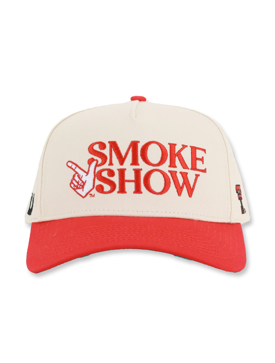 Texas Tech Dark Horse "Smoke Show" Ivory Snapback Cap