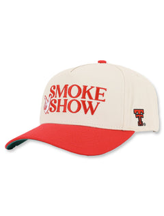 Texas Tech Dark Horse "Smoke Show" Ivory Snapback Cap