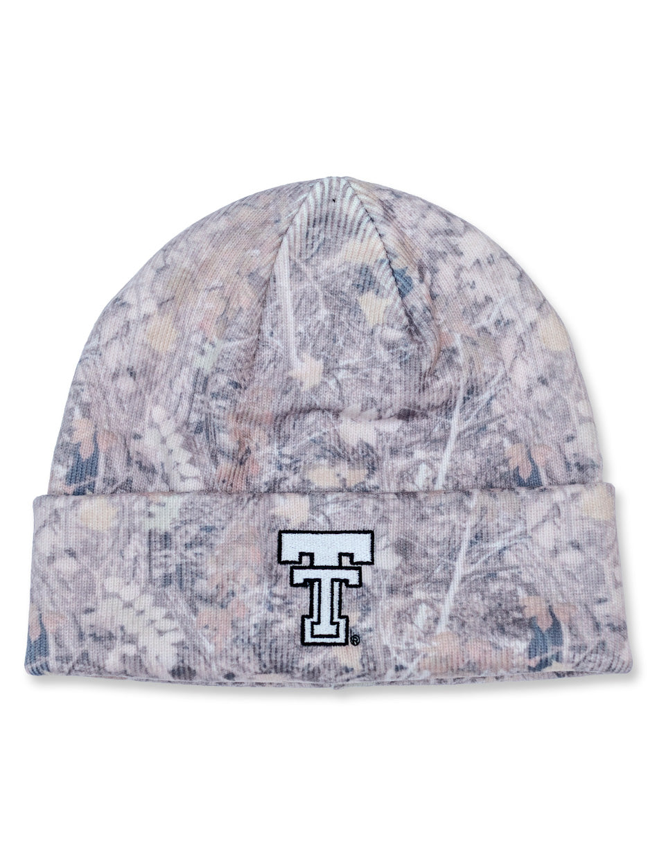 Texas Tech Dark Horse "Throwback" Washed Camo Beanie