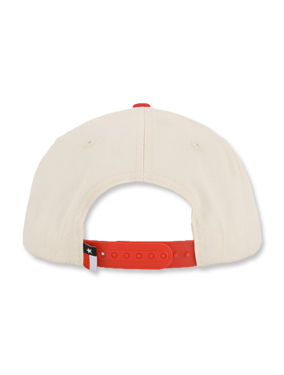 Texas Tech Dark Horse "Wreck 'Em Script" Ivory Snapback Cap
