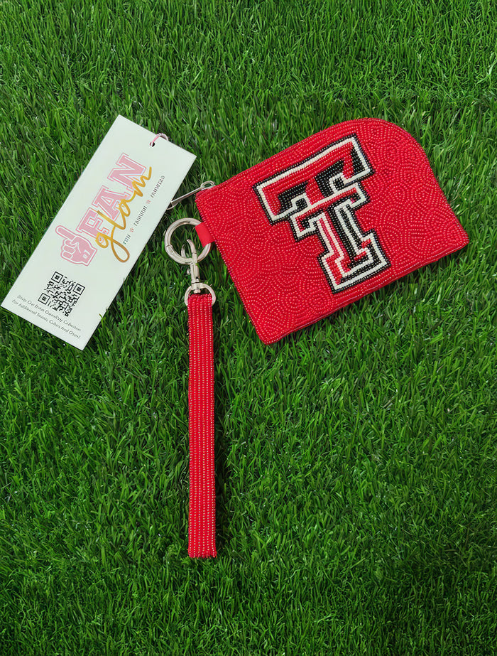 Texas Tech Women's Clothing
Texas Tech ACCESSORIES
Texas Tech Women's Accessories
Texas Tech Bags & Travel
Texas Tech New Products
Texas Tech Bags
Texas Tech wrist strap bag
Red Raiders beaded accessory
Texas Tech bracelet wallet
TTU beaded clutch
gameday beaded bag
Red Raiders keychain pouch
Texas Tech mini purse
