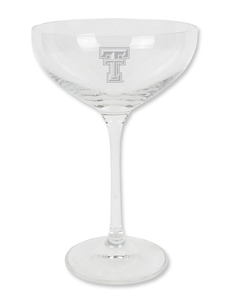 Texas Tech Drinkware
Texas Tech BarwareTexas Tech coupe glass
Texas Tech etched glassware
Double T cocktail glass
Texas Tech wedding barware
College team coupe glass
Texas Tech alumni gift glass
Texas Tech special occasion drinkware