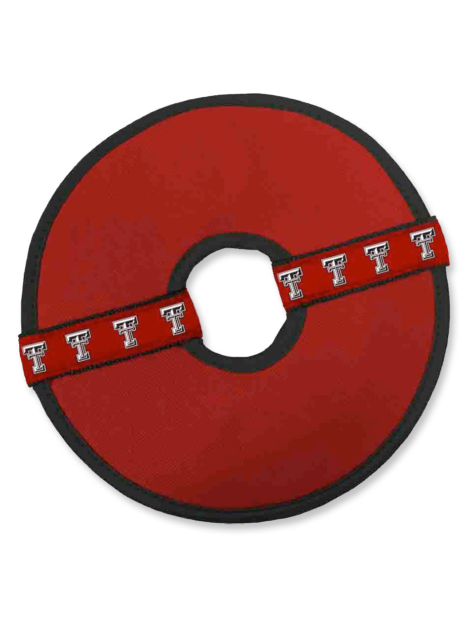 Texas Tech Double T " Flying Disk" Squeeky Dog Toy