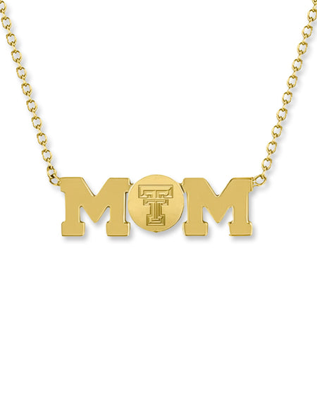 Texas Tech Double T "Mom Bar" Necklace