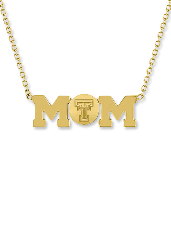 Texas Tech Double T "Mom Bar" Necklace