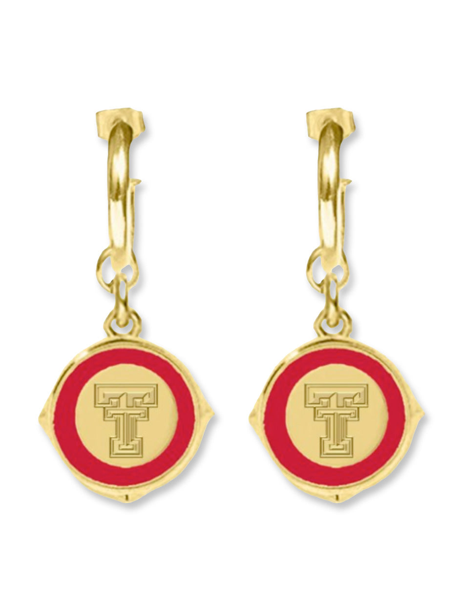Texas Tech Women's Clothing
Texas Tech ACCESSORIES
Texas Tech Women's Accessories
Texas Tech New Products
Texas Tech Earrings
Texas Tech dangle earrings, Texas Tech Double T earrings, Red Raiders game day jewelry, Texas Tech gold earrings, Texas Tech enamel earrings, Double T drop earrings, Primrose earrings Texas Tech, Texas Tech fan accessories, Red Raiders women's jewelry, officially licensed Texas Tech earrings