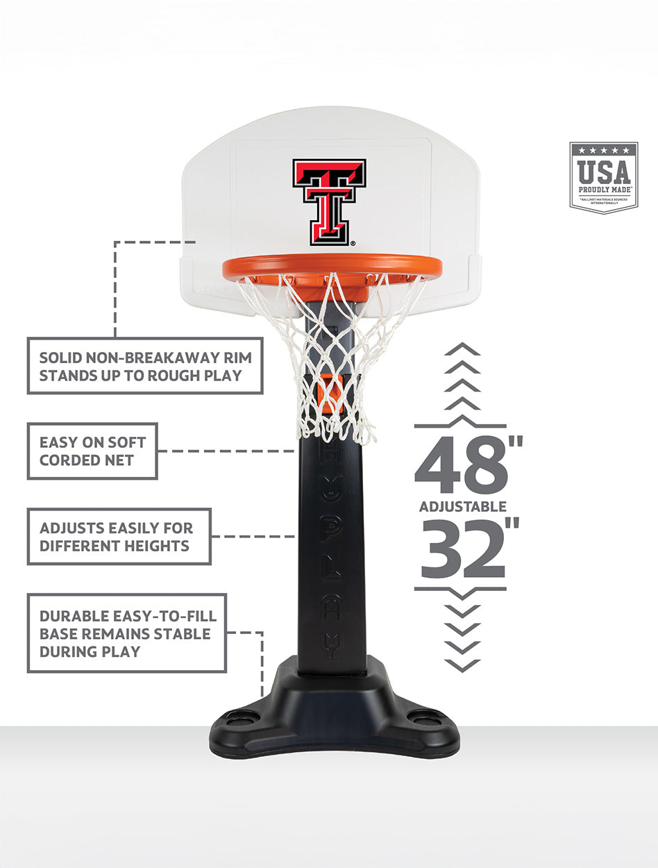 Texas Tech KIDS
Texas Tech Games & Toys
Texas Tech New Products
Weberous For Development
Texas Tech Toddlers
32–48 inch adjustable hoop
Texas Tech sports gear for kids
TTU youth basketball toy
Texas Tech fan gift
Texas Tech tailgate basketball set
beginner basketball hoop Texas Tech