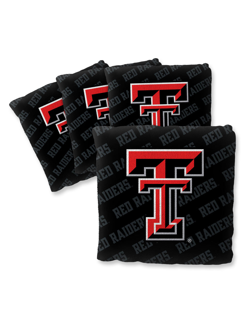 Texas Tech Double T Set of Four Cornhole Bags with Carrying Case – Red ...